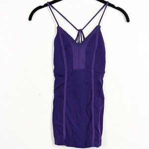 Lululemon Purple Strappy Back Fitted Athletic Tank Size 2